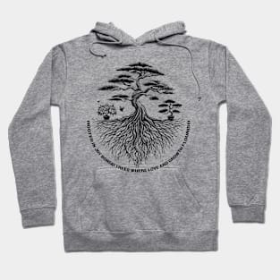 ROOTED IN JOY: Nurturing Love and Growth Like a Bonsai Hoodie